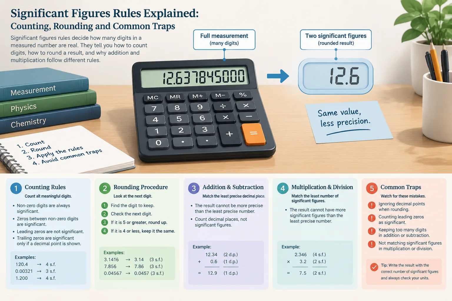 clean editorial illustration comparing a long calculator display
